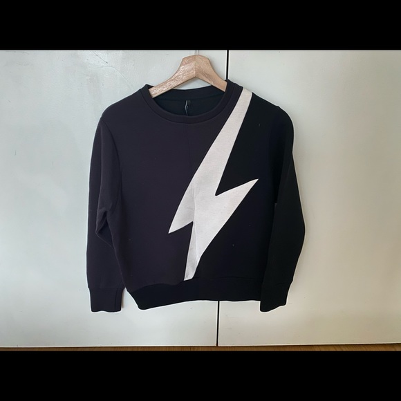 Neil Barrett flash neoprene zip sweatshirt size XS - Picture 2 of 6